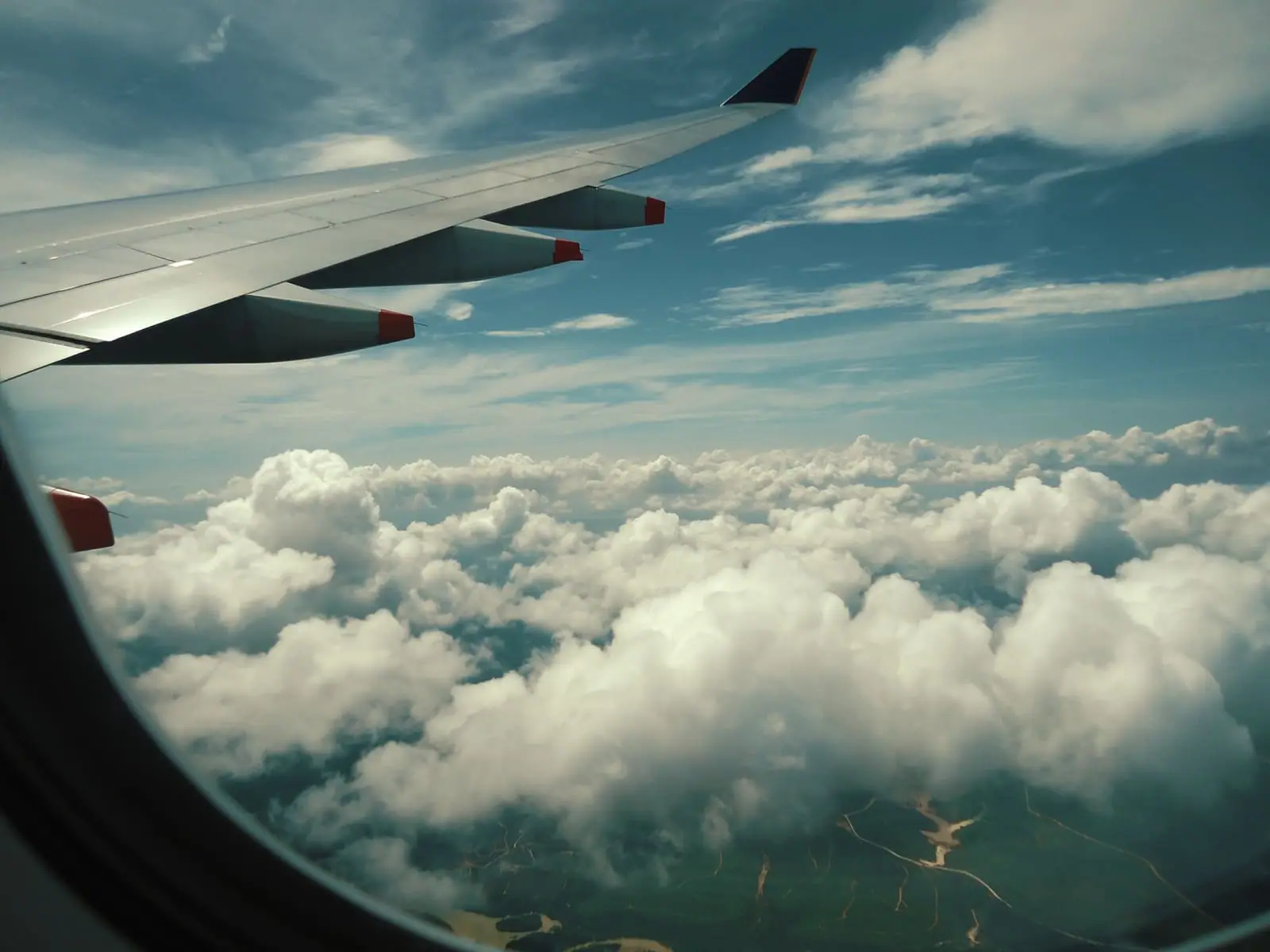 An aeroplane in flight
