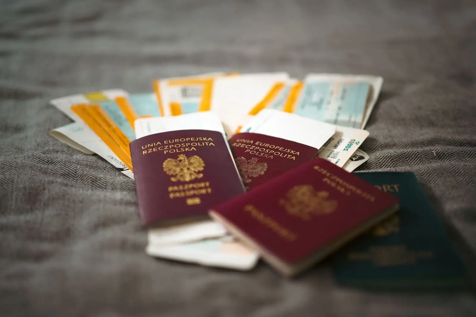 Passport and application documents