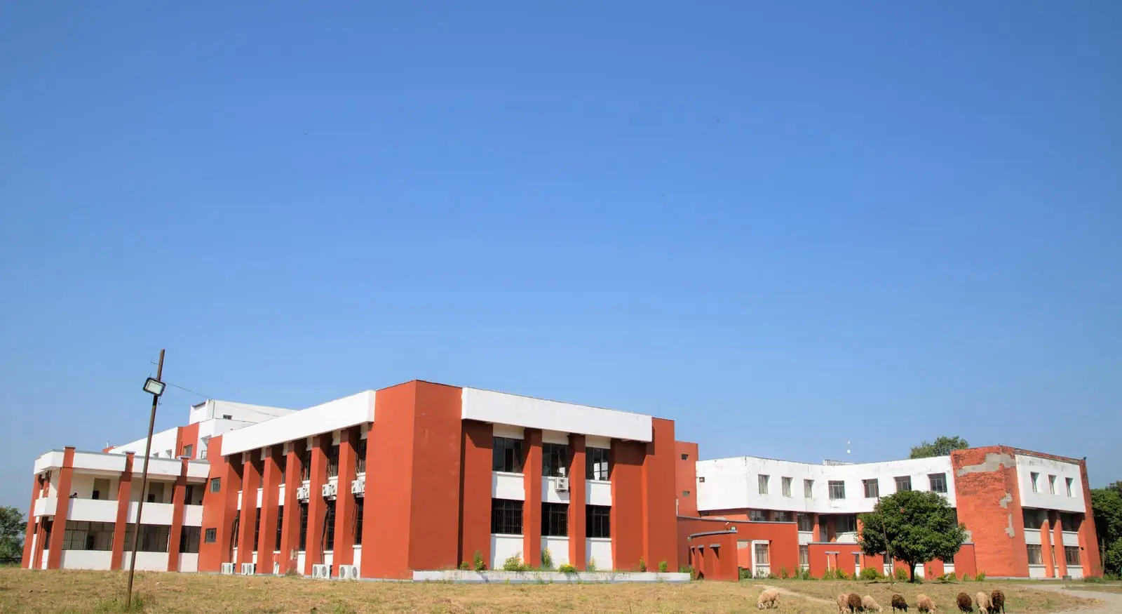 A campus building at Chitwan Medical College, Bharatpur, Nepal