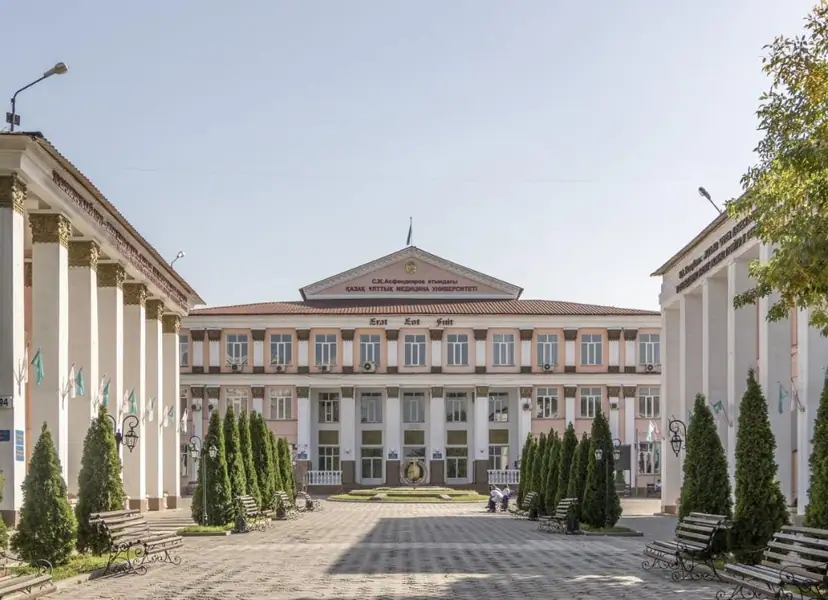The main building of Kazakh National Medical University, Almaty