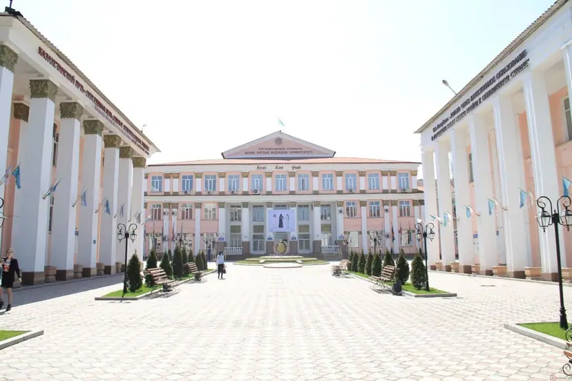 The main building of Kazakh National Medical University, Almaty