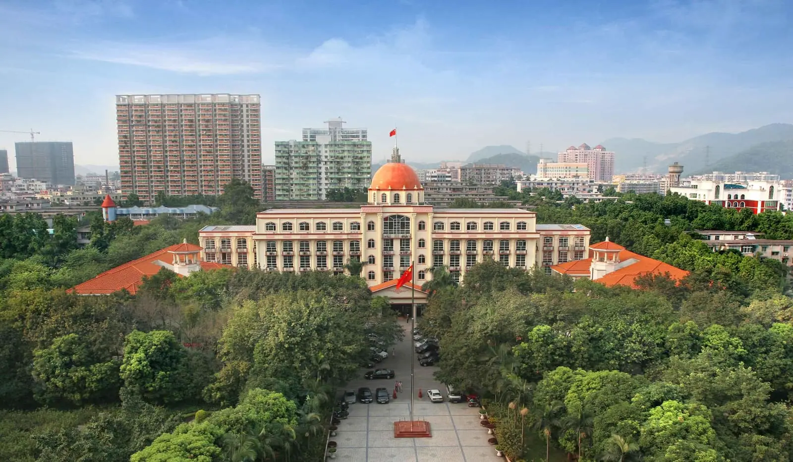 Southern Medical University, Guangzhou, seen from above